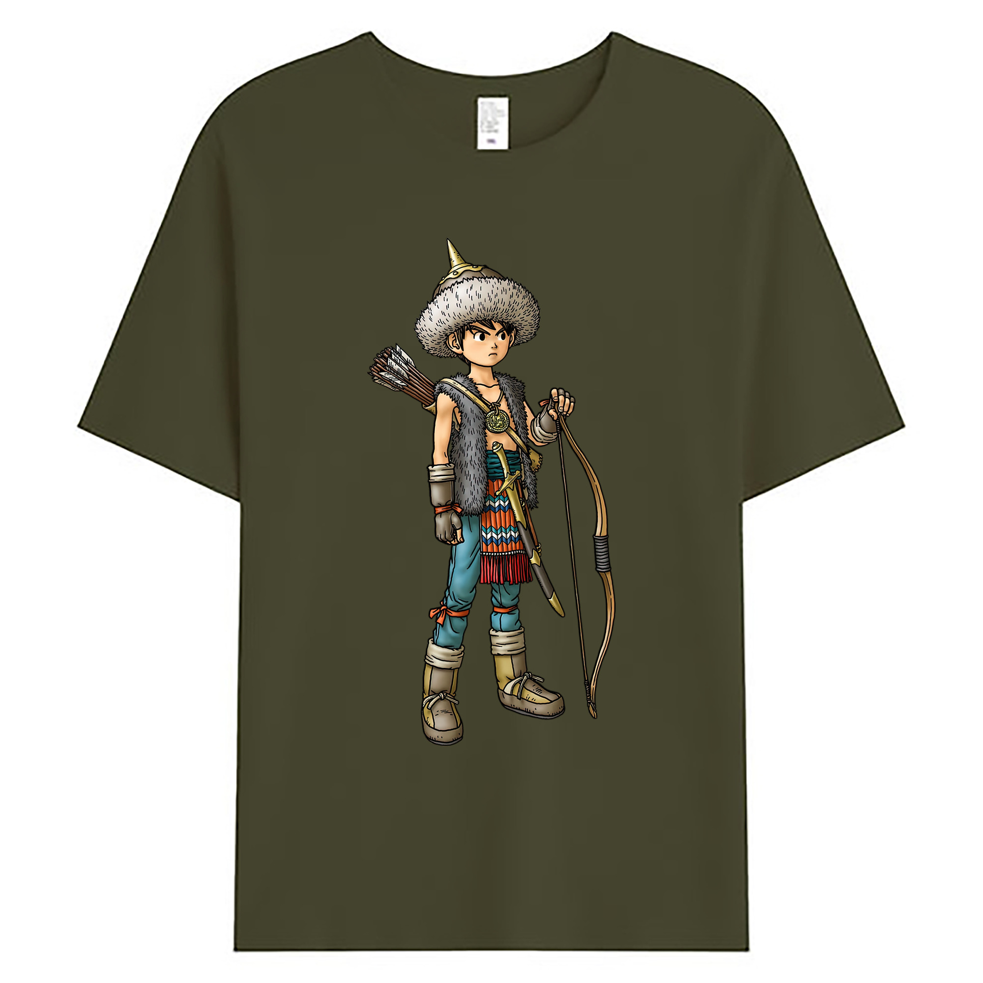 （画像用） ドラゴンクエスト Doragon Kuesuto Dragon Quest 綿100％ メンズ半袖Tシャツ｜肌触りやわらか＆通気性